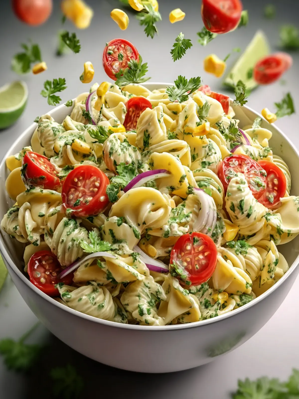 Zesty Cilantro Lime Pasta Salad Recipe First Image