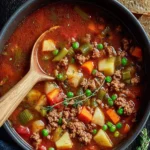 Cozy Ground Beef Vegetable Soup First Image