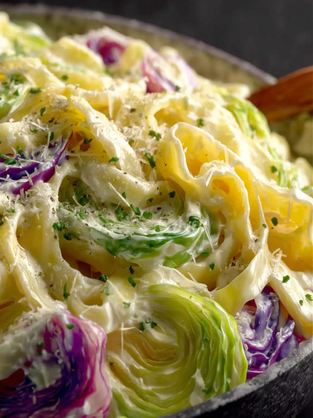 Easy Cabbage Alfredo Recipe First Image