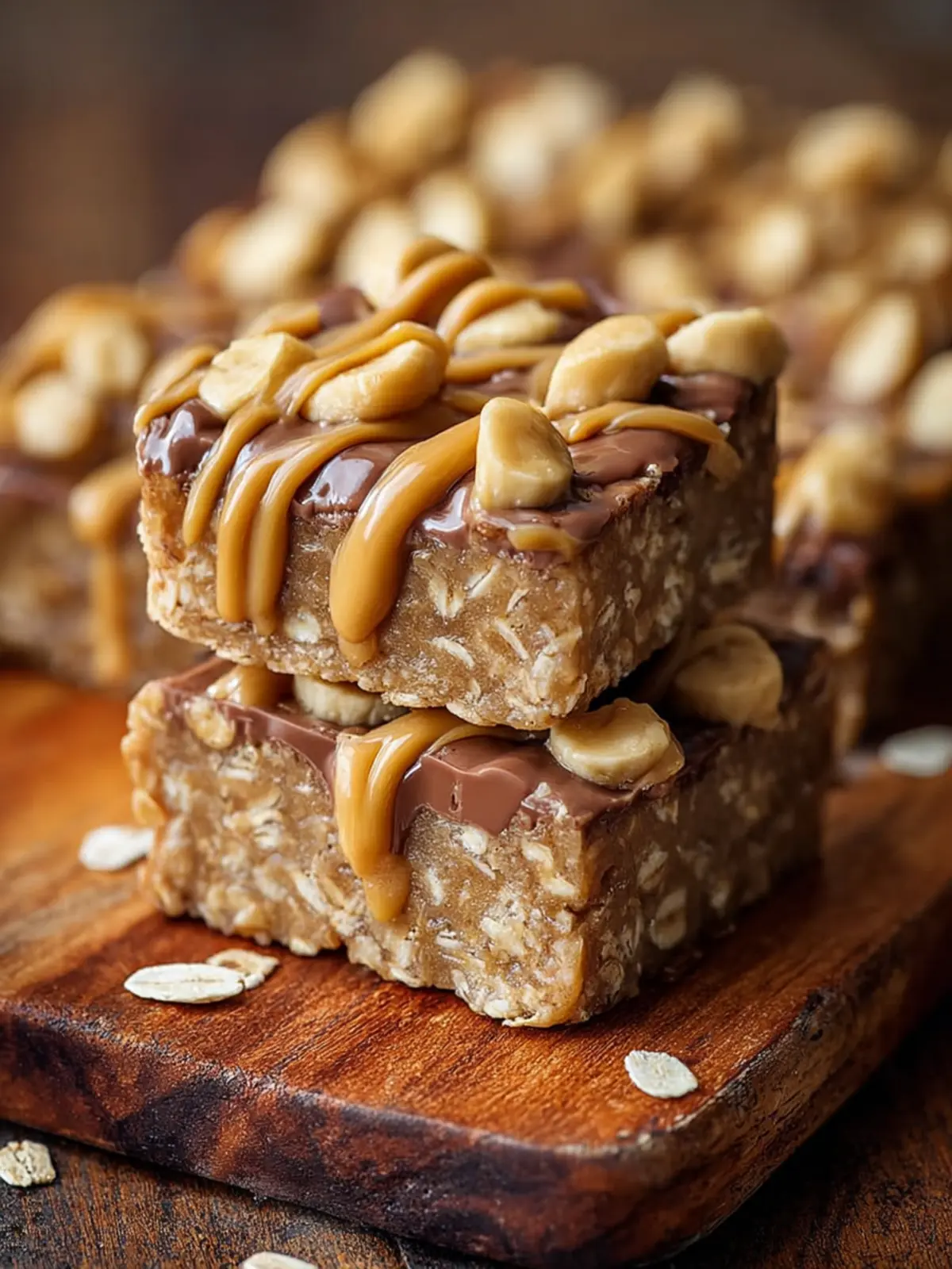 Easy Banana Peanut Butter Oatmeal Bars First Image