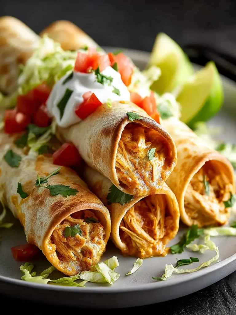 Crockpot Chicken Taquitos First Image