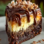 german chocolate brownie cheesecake First Image