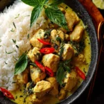 Easy Basil Chicken Coconut Curry First Image