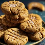 Salted Peanut Butter Cookies Recipe First Image