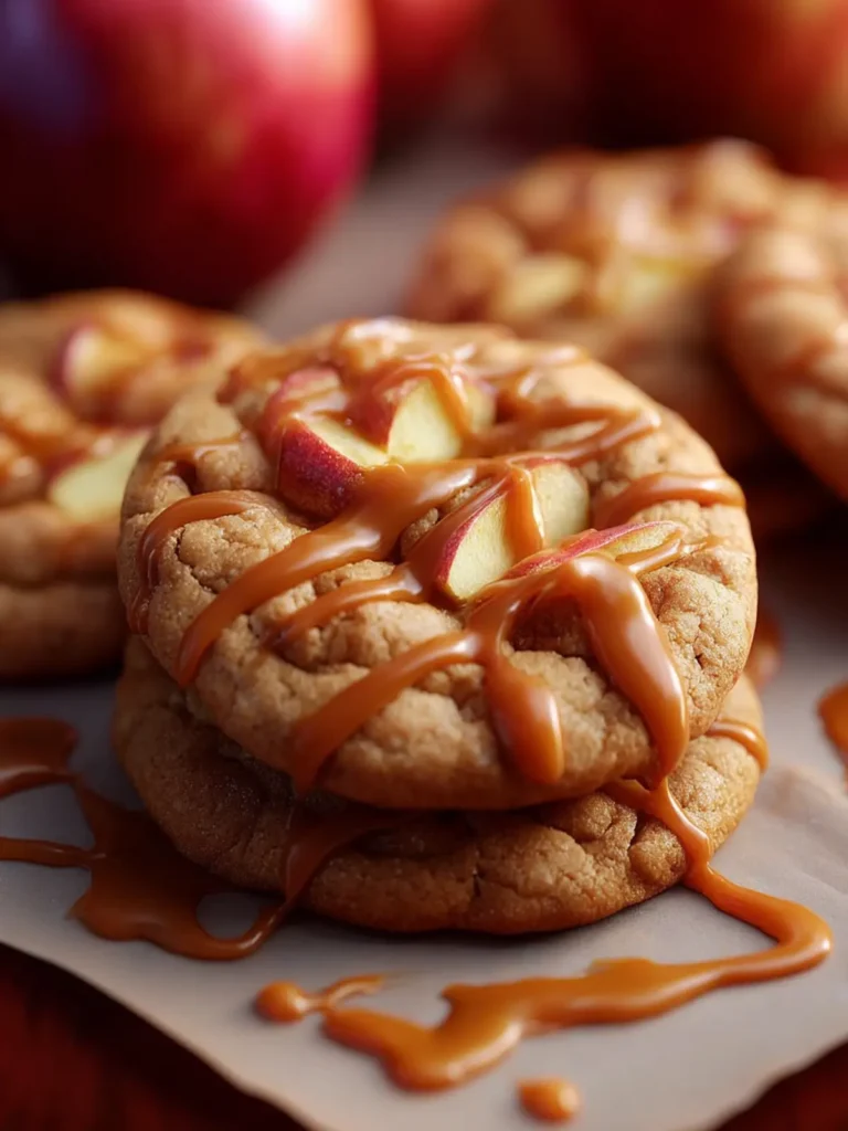 Easy Caramel Apple Cookies First Image
