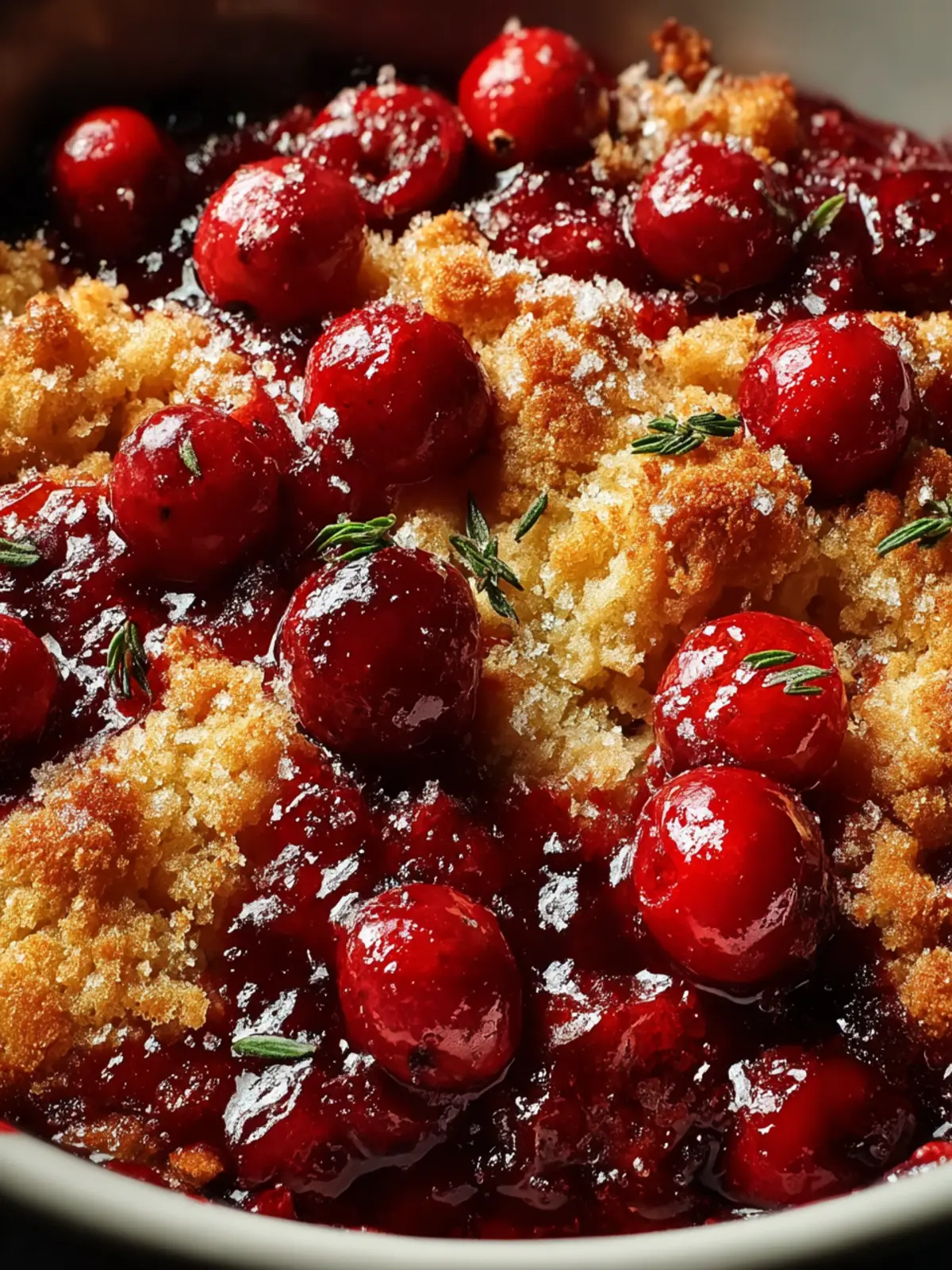 Crispy Cranberry Cobbler First Image