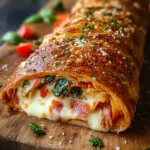 Italian Cheese & Veggie Stromboli First Image