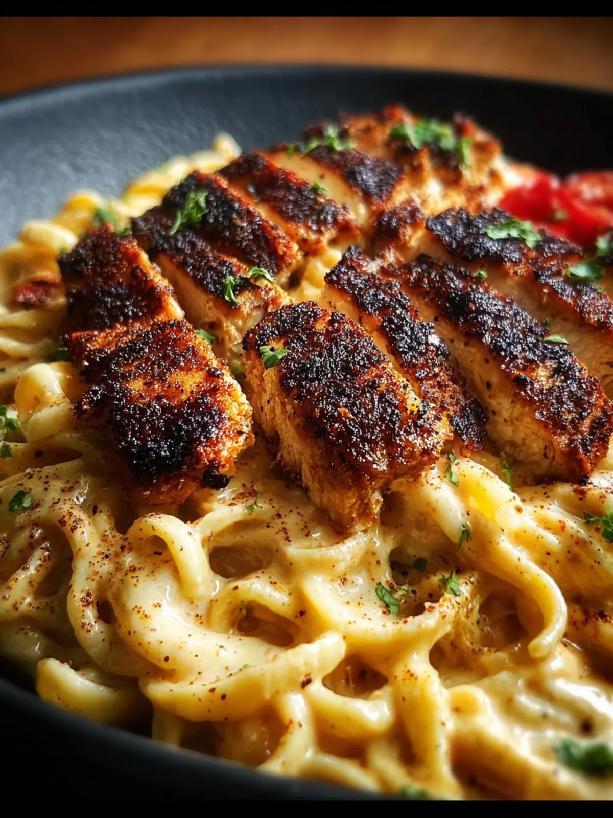 Blackened Cajun Chicken Alfredo First Image