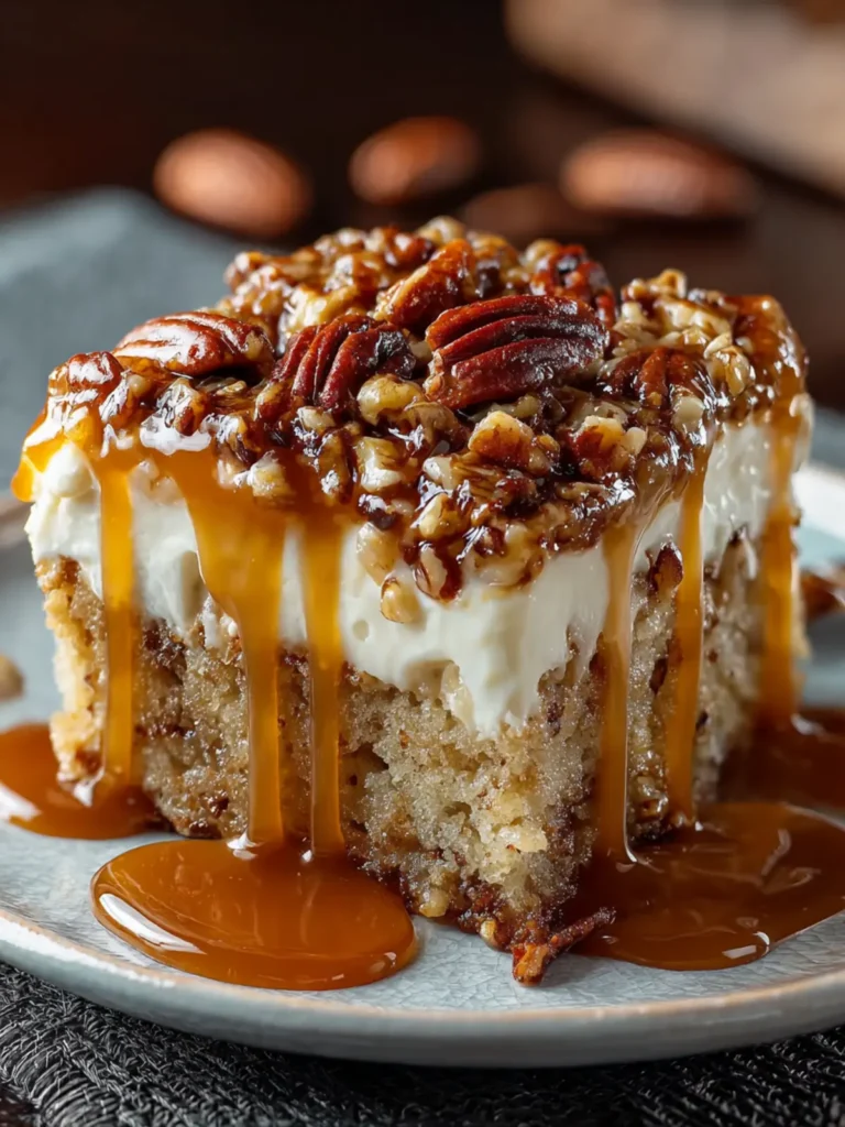 Butter Pecan Praline Poke Cake First Image