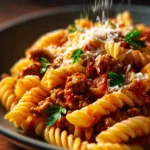 Cheesy Ground Turkey Pasta First Image