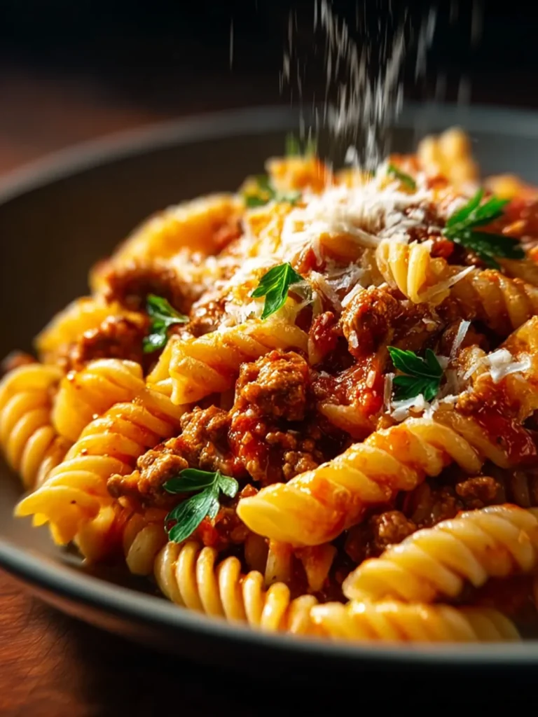 Cheesy Ground Turkey Pasta First Image