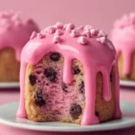 Pink Cookie Dough Mini Cakes First Image