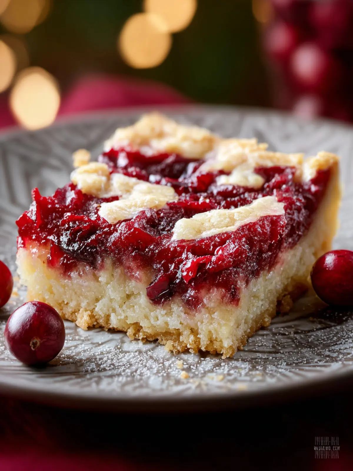Apple Cranberry Bars First Image