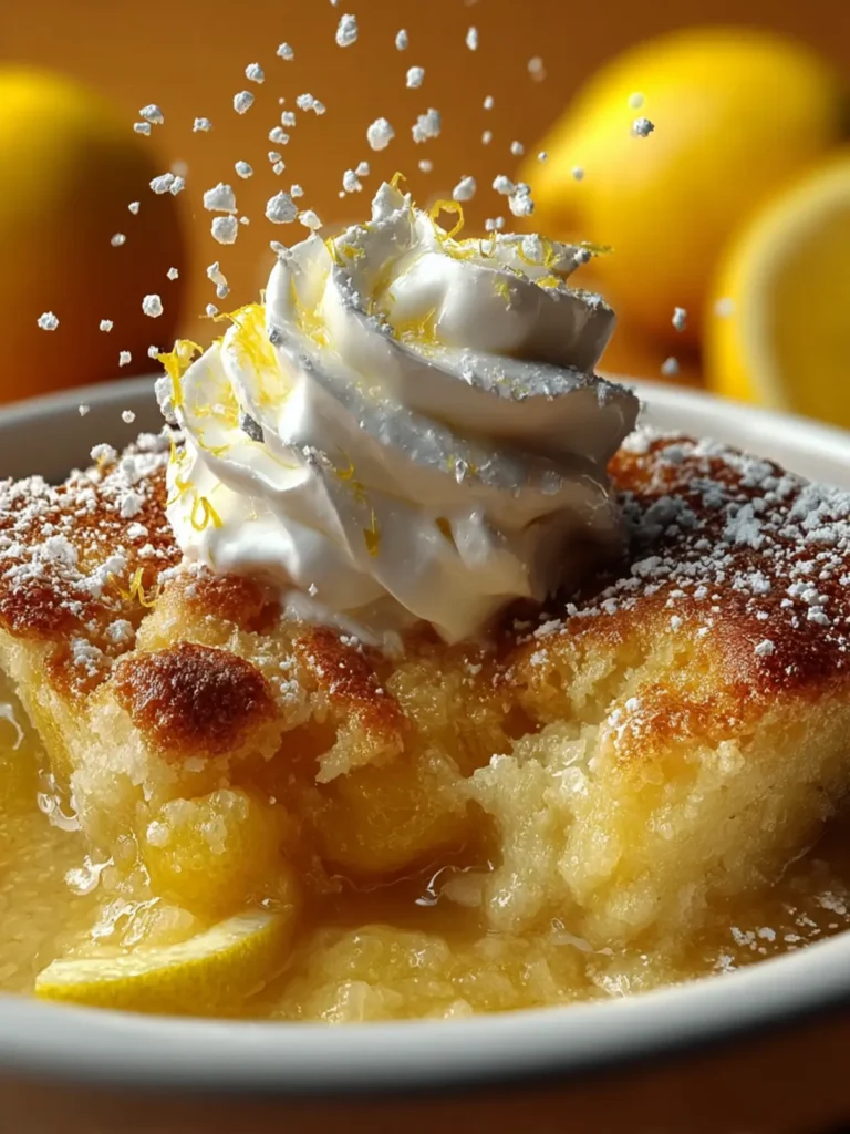 Lemon Cobbler Dessert First Image