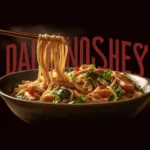 Sticky Garlic Chicken Noodles Recipe First Image