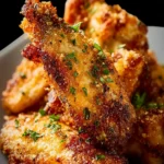Air Fryer Parmesan Crusted Chicken Wings First Image