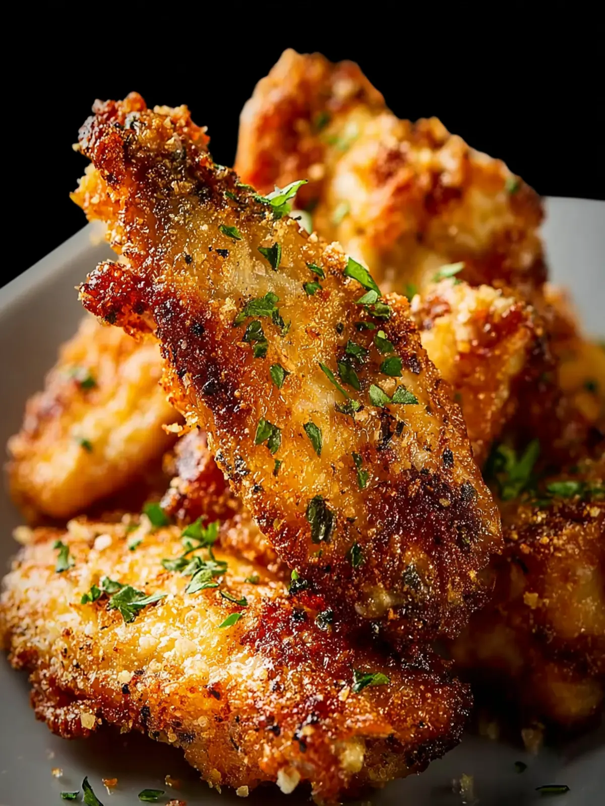 Air Fryer Parmesan Crusted Chicken Wings First Image