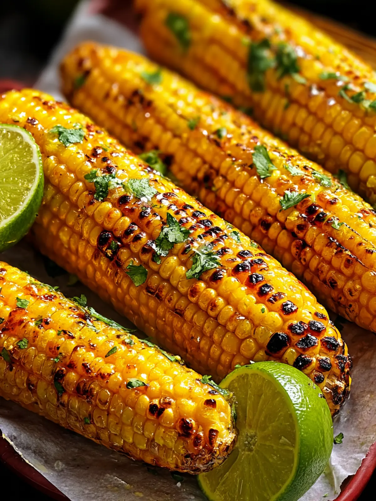 Roasted Sweet Corn with Lime Butter Recipe First Image