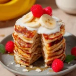 Cottage Cheese Banana Pancakes First Image