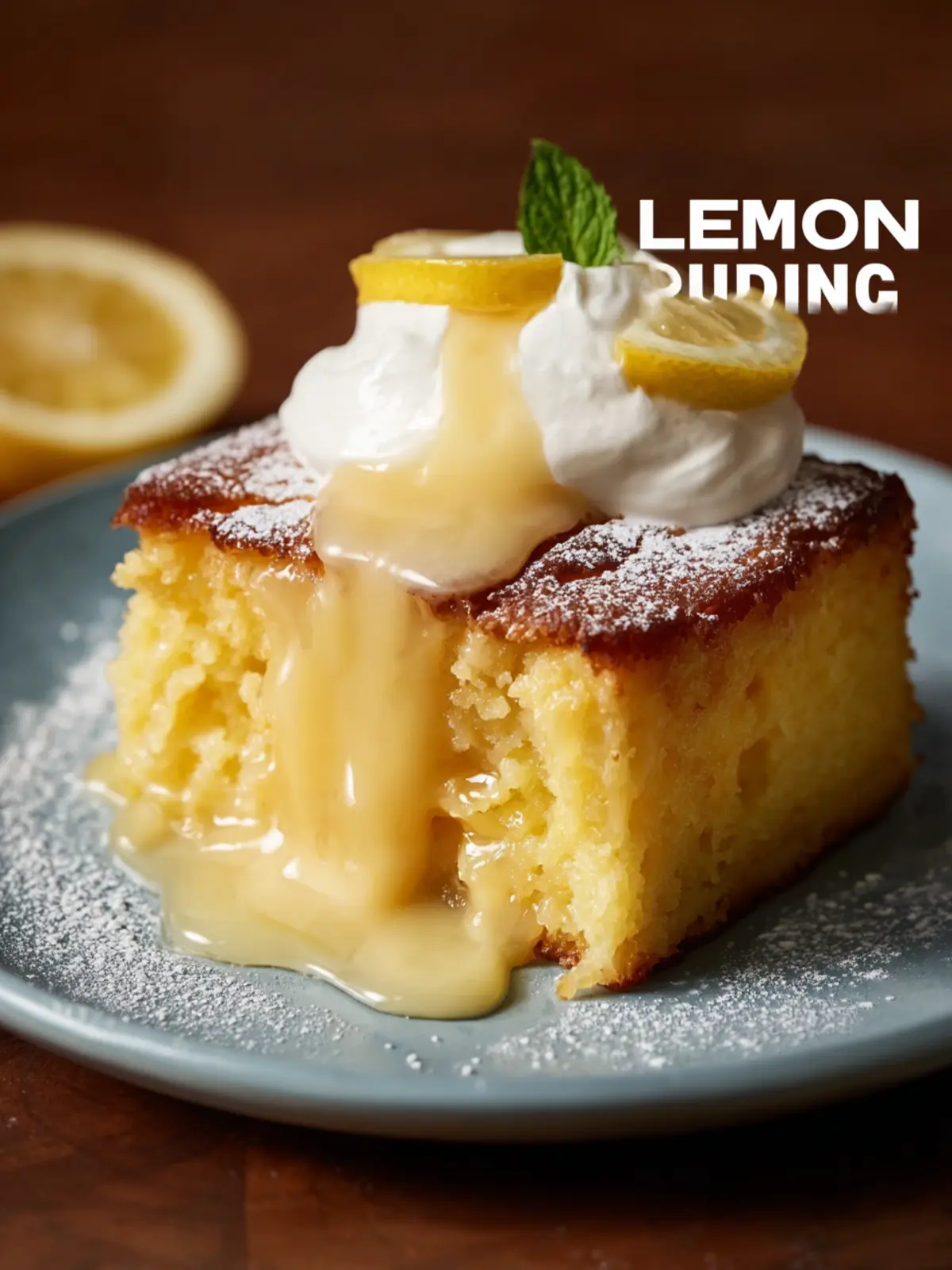 Lemon Pudding Cake Recipe First Image