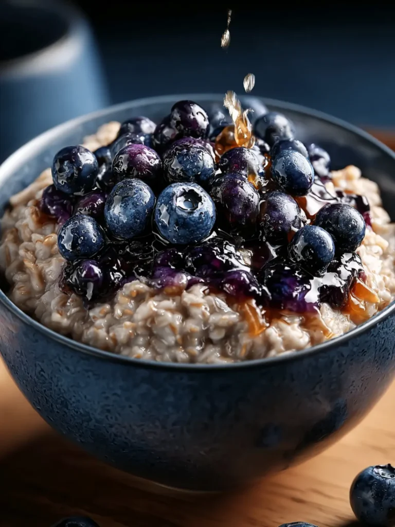 Blueberry Crockpot Oatmeal Recipe First Image