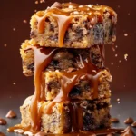 Salted Caramel Pretzel Blondies First Image