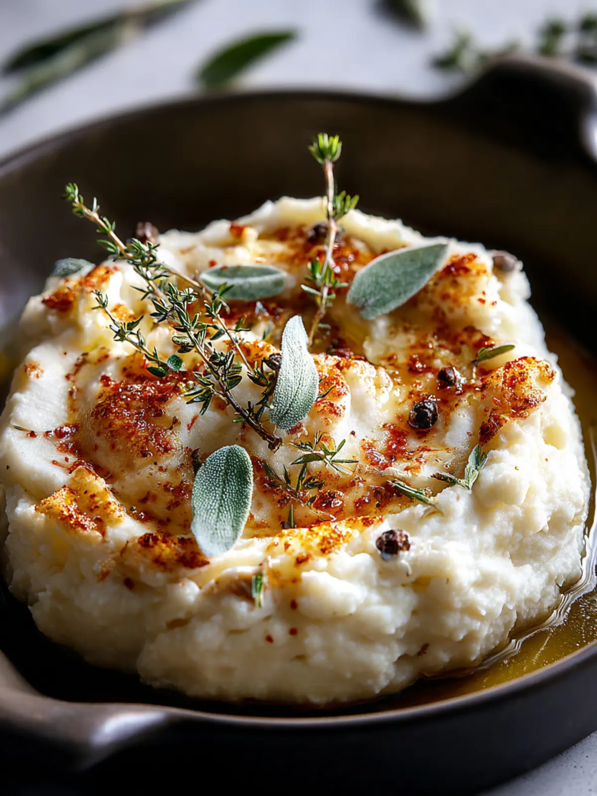 Indulge in Brown Butter Mashed Cauliflower Delight First Image