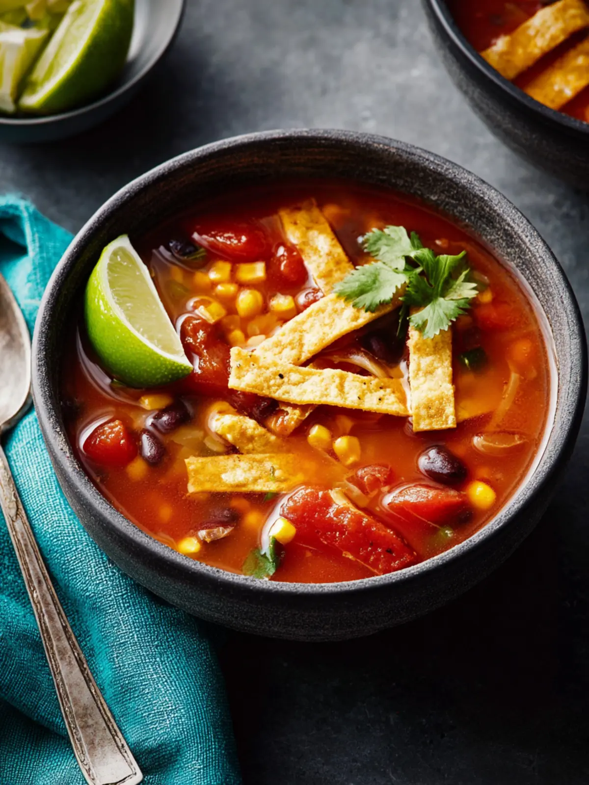 Vegetarian Tortilla Soup First Image