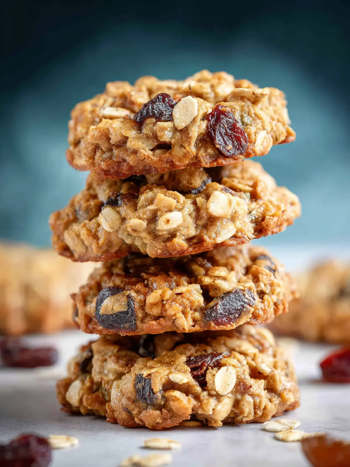 Vegan oatmeal cookies First Image