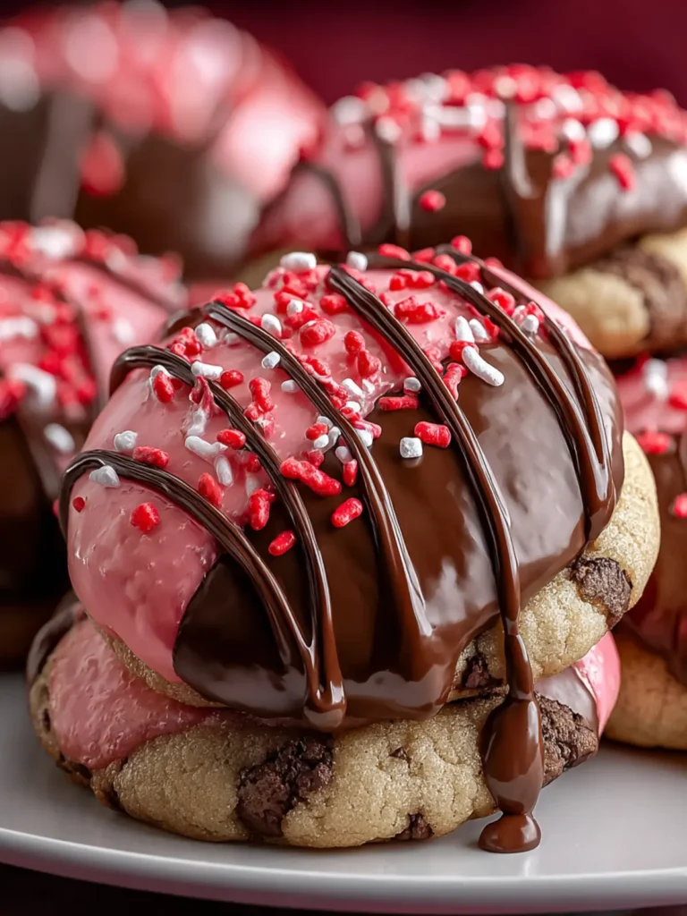 Decadent Chocolate Covered Strawberry Cookies First Image