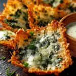 Spinach Dip Cheese Crisps First Image