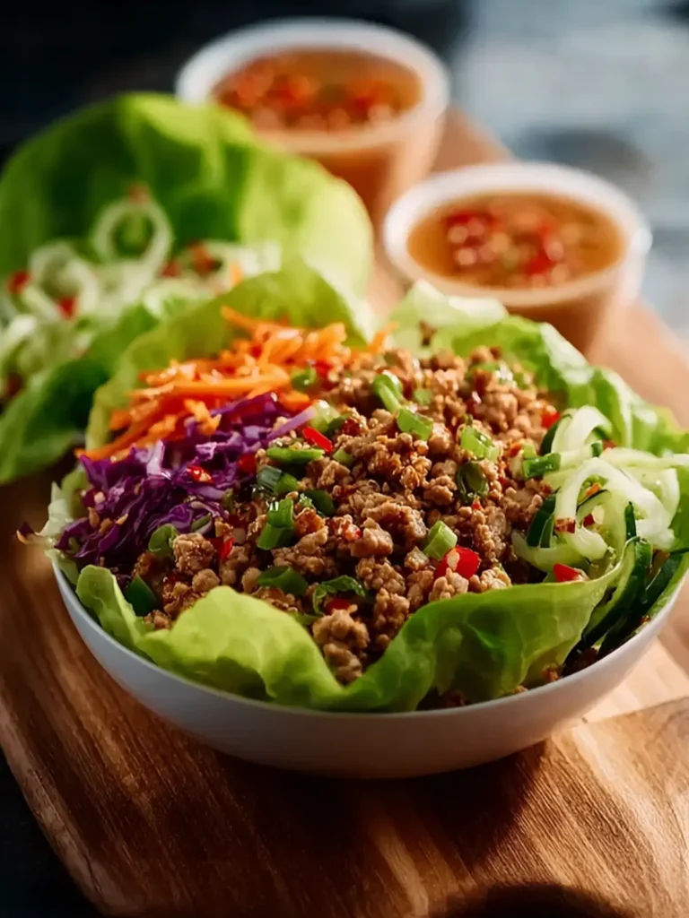 Healthy Ground Turkey Lettuce Wrap Bowls First Image