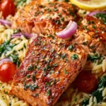 Salmon Lemon Orzo First Image